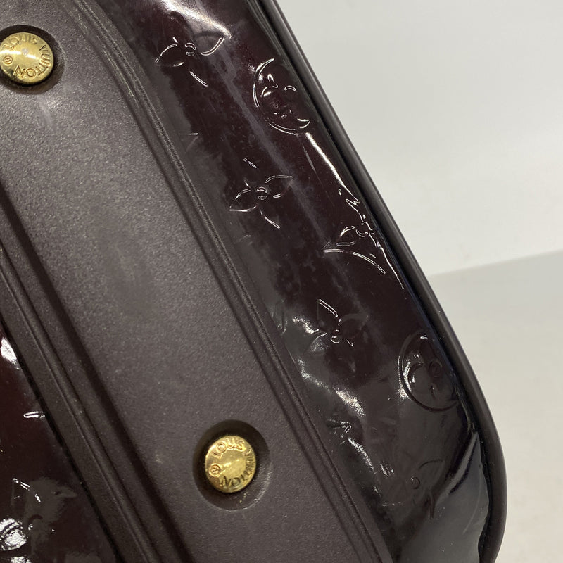【6ie6917】ルイヴィトン キャリーバッグ ヴェルニ ぺガス45 M91277 アマラント【中古】レディース