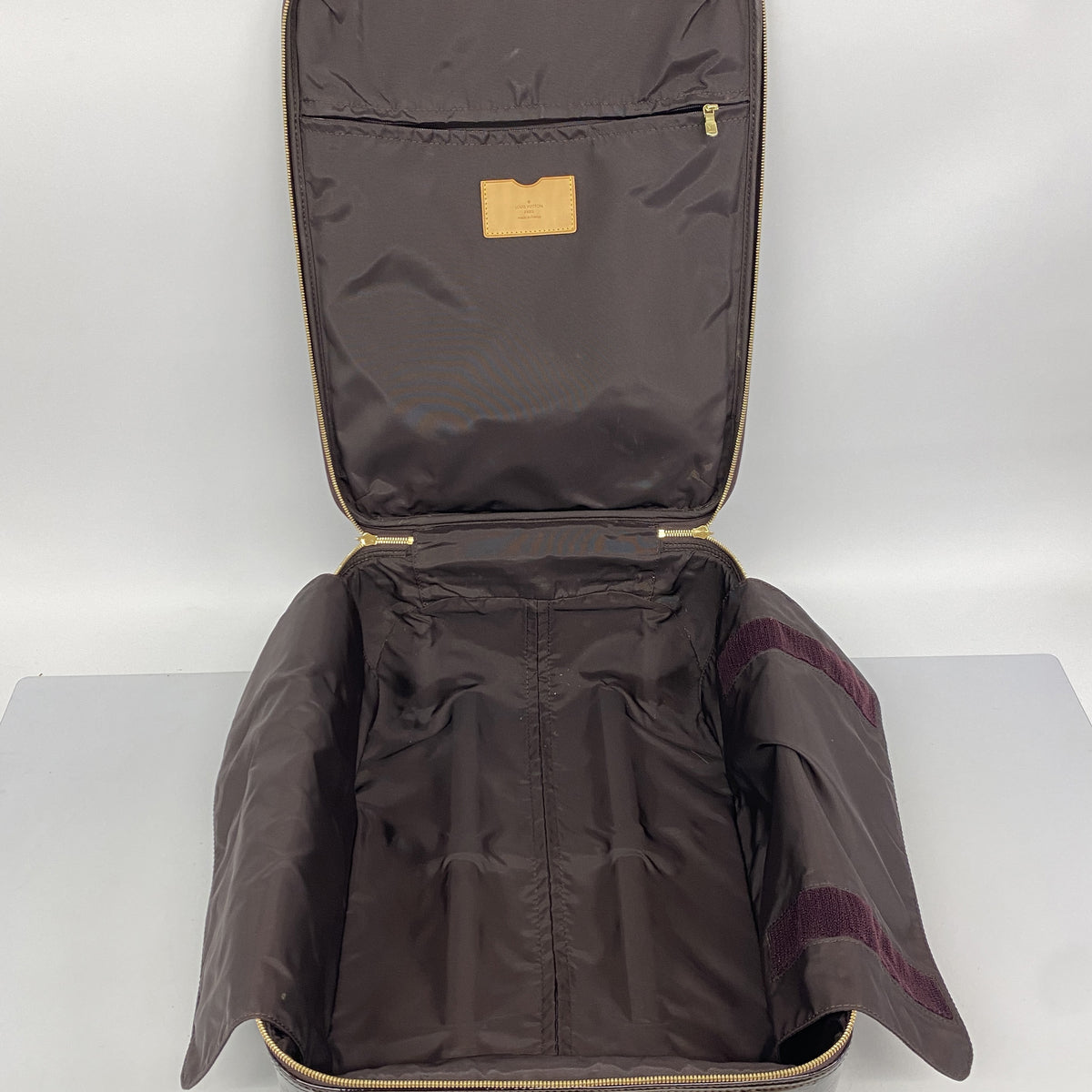 【6ie6917】ルイヴィトン キャリーバッグ ヴェルニ ぺガス45 M91277 アマラント【中古】レディース