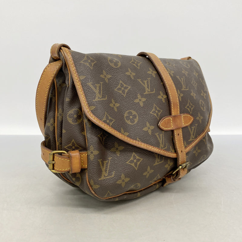 【6ie6920】ルイヴィトン ショルダーバッグ モノグラム ソミュール30 M42256 ブラウン【中古】レディース