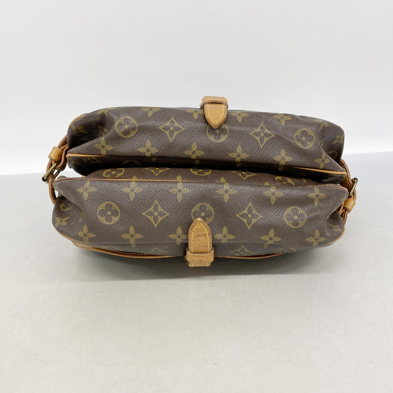 【6ie6921】ルイヴィトン ショルダーバッグ モノグラム ソミュール30 M42256 ブラウン【中古】レディース
