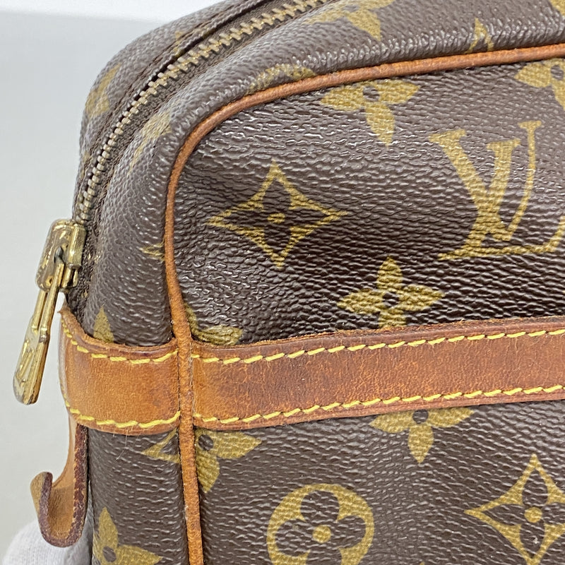 【6ie6922】ルイヴィトン クラッチバッグ モノグラム コンピエーニュ28 M51845 ブラウン【中古】メンズ