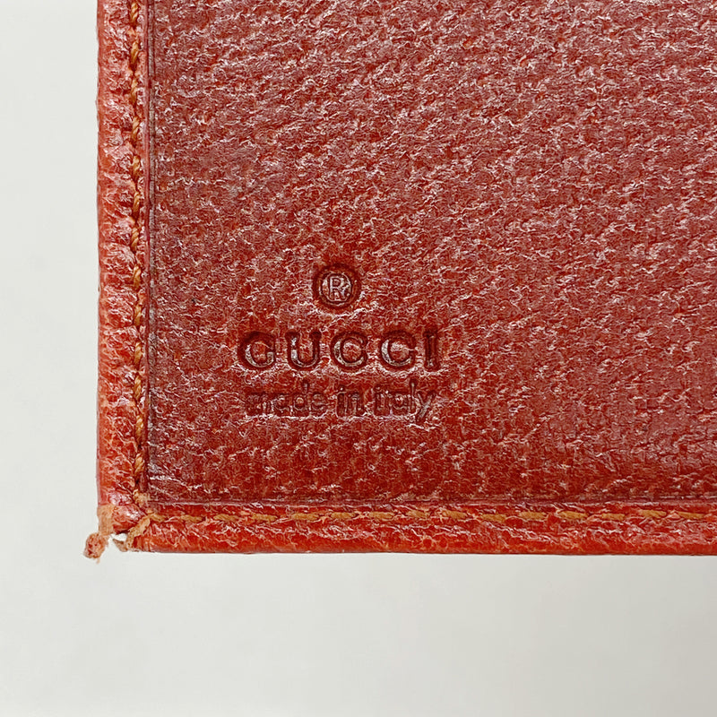 【6ie6927】グッチ 財布 GGキャンバス 112664 キャンバス レッド シルバー金具【中古】レディース