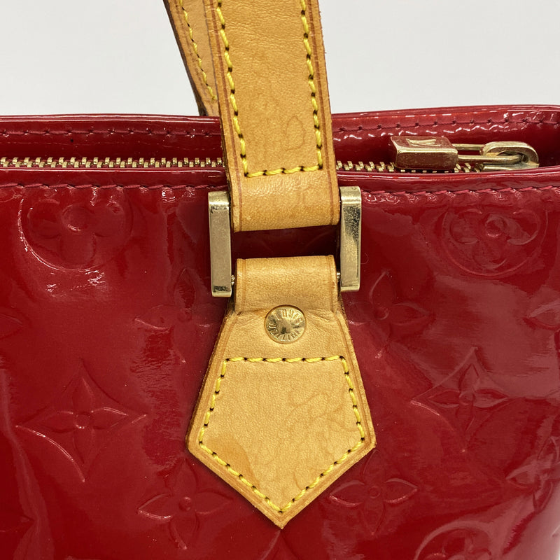 【6ie6932】ルイヴィトン トートバッグ ヴェルニ ヒューストン M91385 ポムダムール【中古】レディース