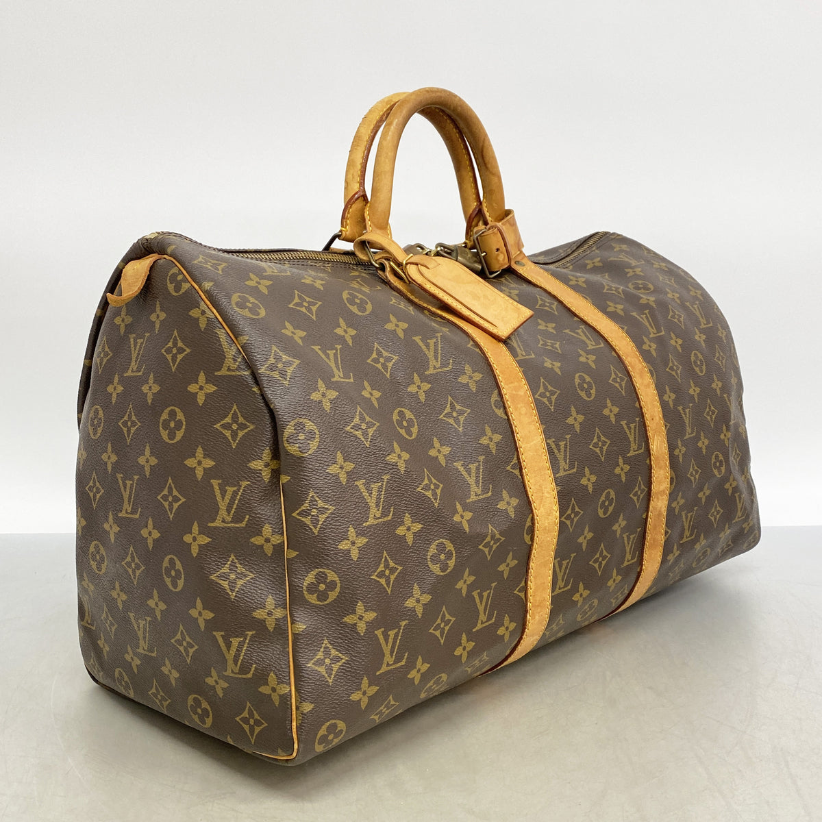 【6ie6933】ルイヴィトン ボストンバッグ モノグラム キーポル50 M41426 ブラウン【中古】メンズ レディース ユニセックス