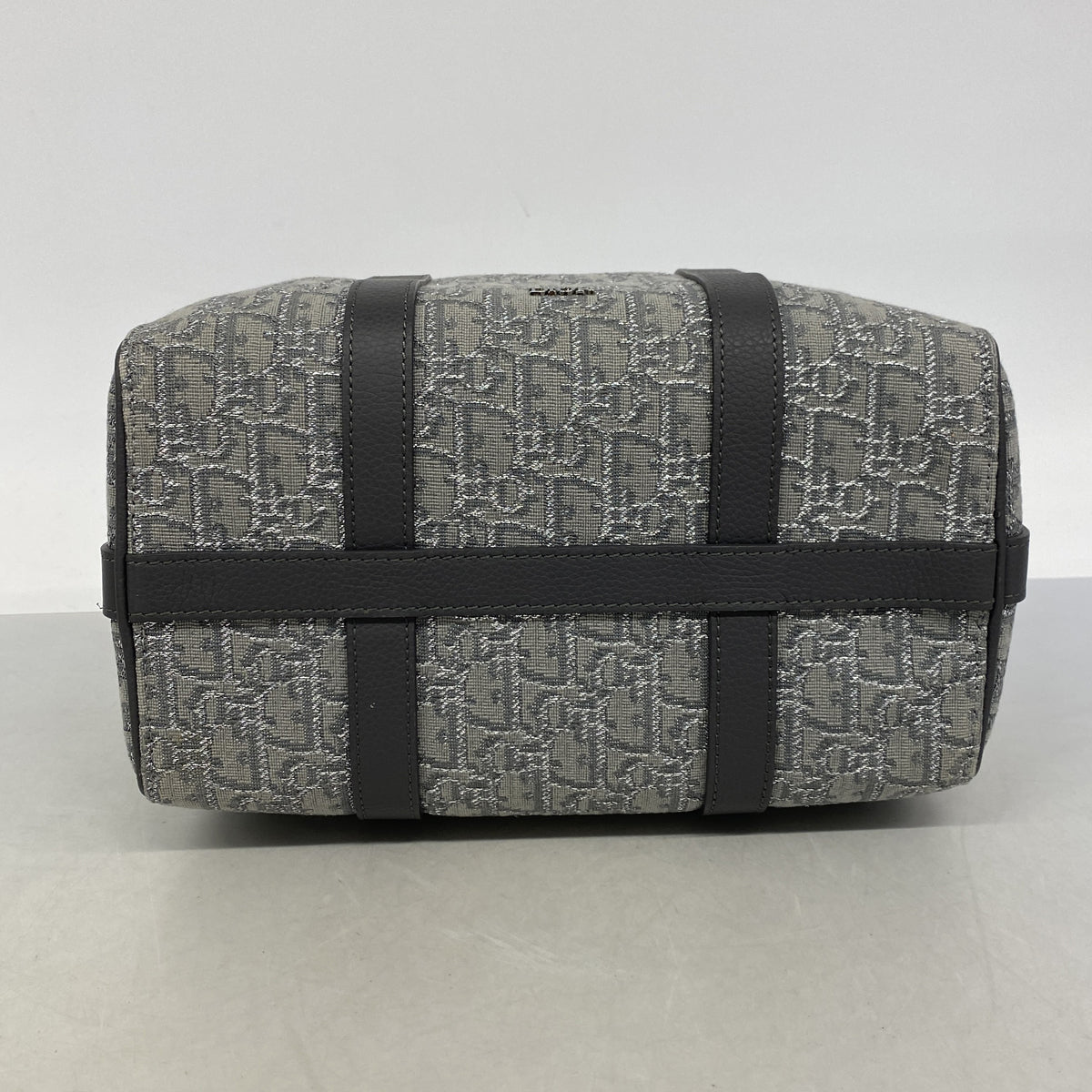 【6ie6939】クリスチャンディオール ハンドバッグ ランゴ26 キャンバス グレー シルバー金具 2wayバッグ【中古】レディース