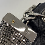 【6ie6942】シャネル ショルダーバッグ マトラッセ ラムスキン ブラック シルバー金具【中古】レディース