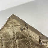 【6ie6943】シャネル 財布 カンボン レザー ブロンズ シルバー金具【中古】レディース