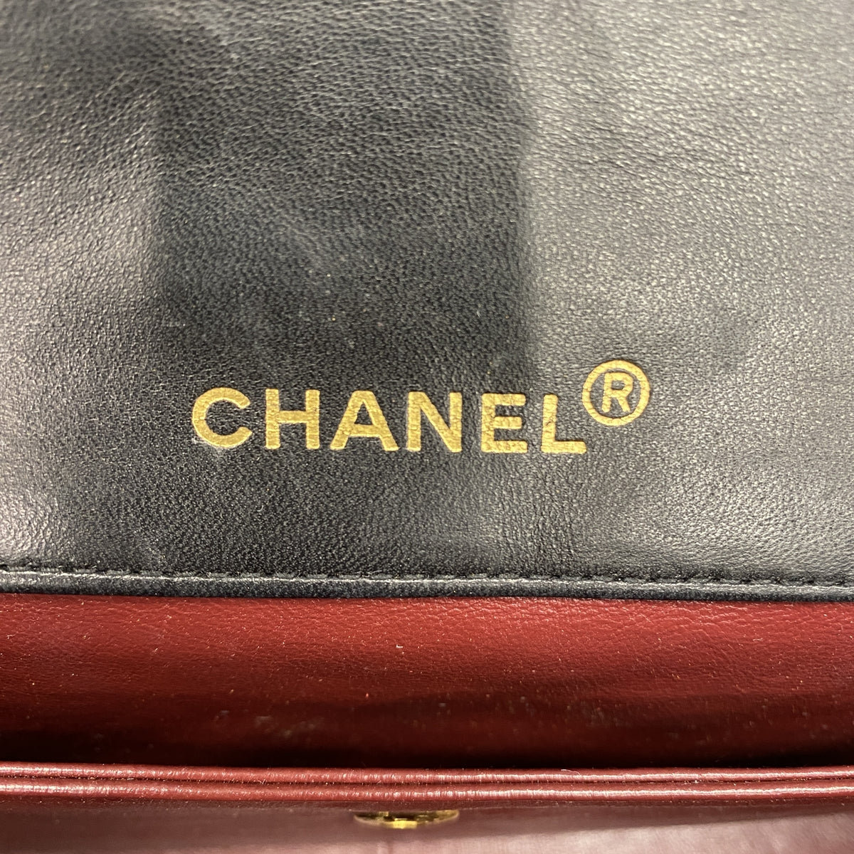 【6ie6959】シャネル ショルダーバッグ マトラッセ チェーンショルダー ラムスキン ブラック ゴールド金具【中古】レディース