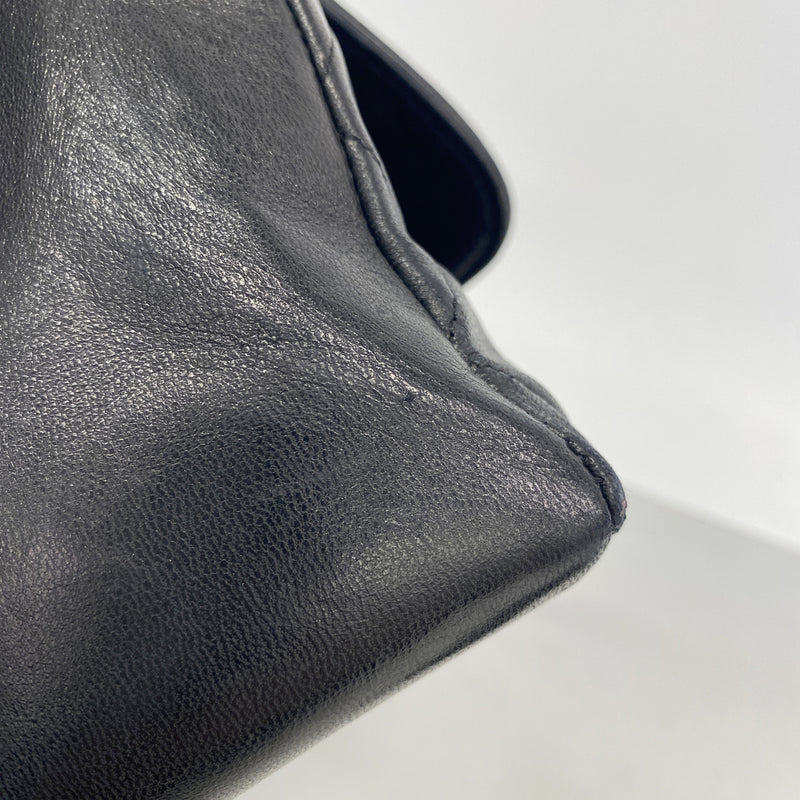 【6ie6959】シャネル ショルダーバッグ マトラッセ チェーンショルダー ラムスキン ブラック ゴールド金具【中古】レディース