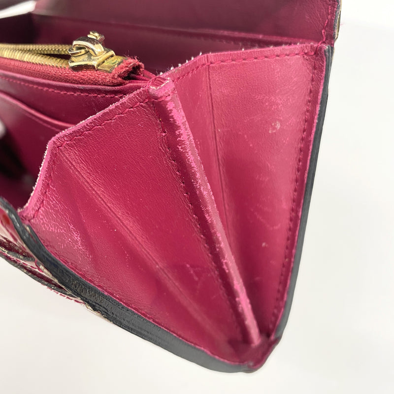 【6ie6965】ルイヴィトン 長財布 ヴェルニ ポルトフォイユサラ M90154 ローズアンディアン【中古】レディース