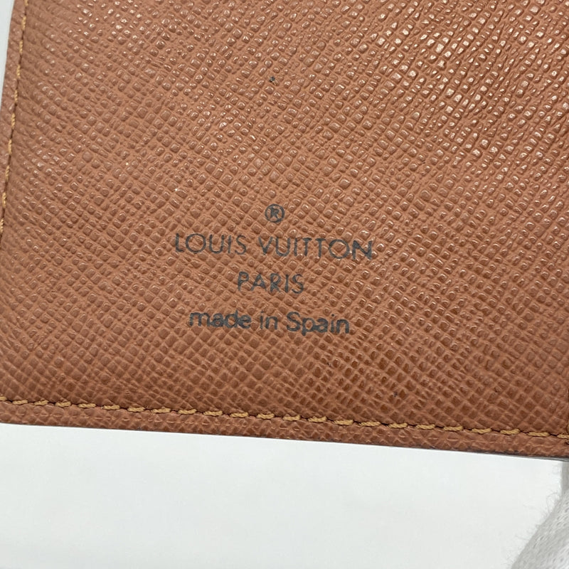 【6ie6967】ルイヴィトン 手帳カバー モノグラム アジェンダPM R20005 ブラウン【中古】メンズ レディース ユニセックス
