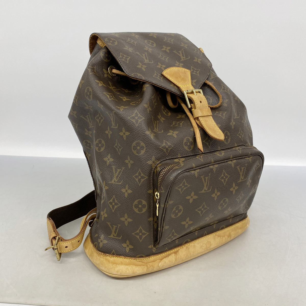 【6ie6970】ルイヴィトン リュック・デイパック モノグラム モンスリGM M51135 ブラウン【中古】メンズ レディース ユニセックス
