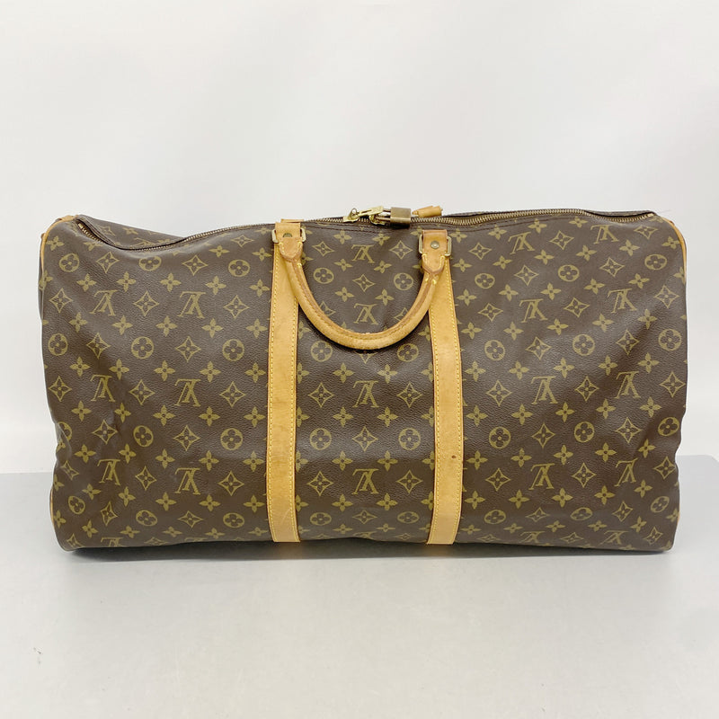 【6ie6983】ルイヴィトン ボストンバッグ モノグラム キーポルバンドリエール60 M41412 ブラウン【中古】メンズ レディース ユニセックス