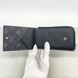 【6ie6997】ルイヴィトン 財布 モノグラム・エクリプス ハイブリッドウォレット M81568 ブラック【中古】メンズ