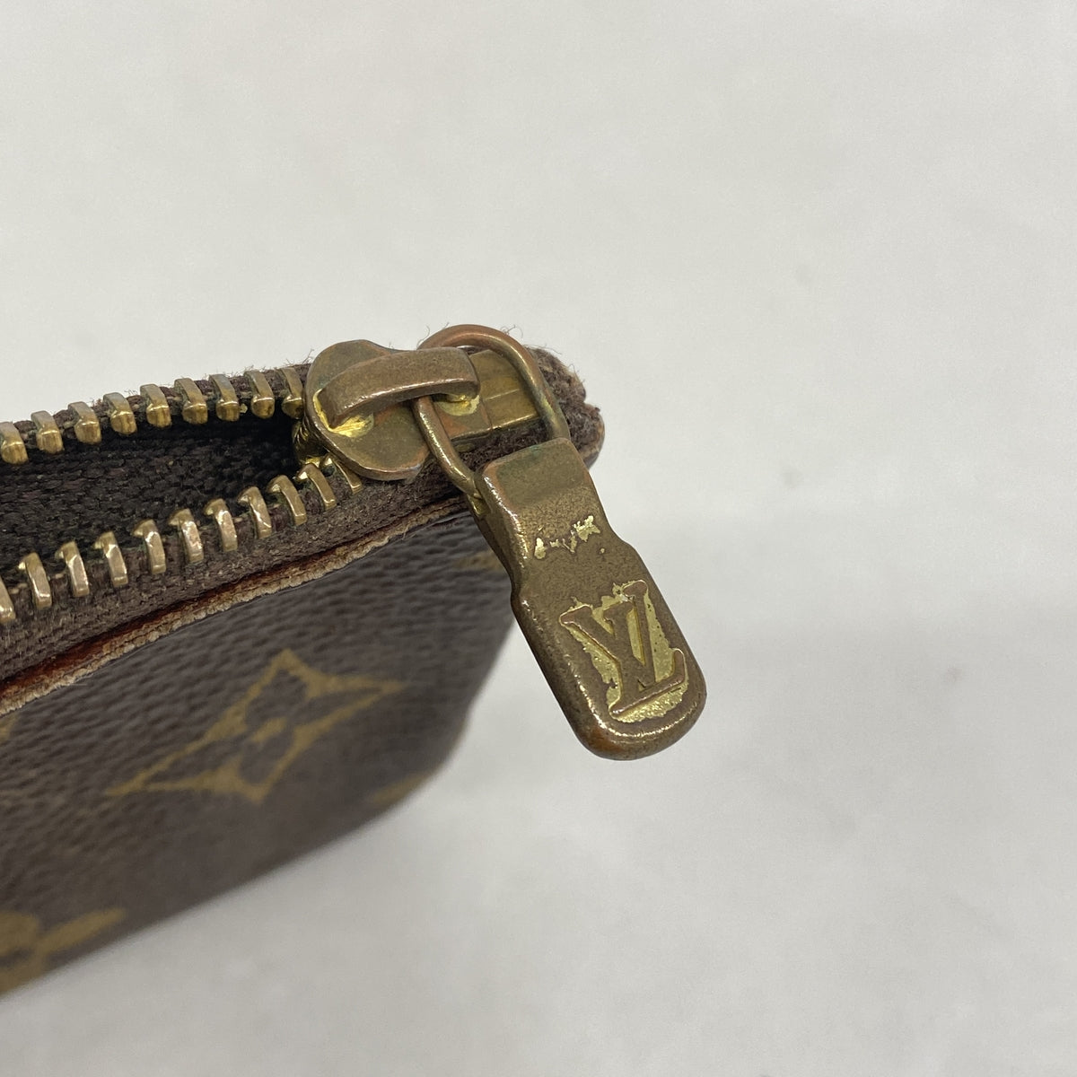 【6ie6998】ルイヴィトン コインケース モノグラム ポシェットクレ M62650 ブラウン【中古】メンズ レディース ユニセックス