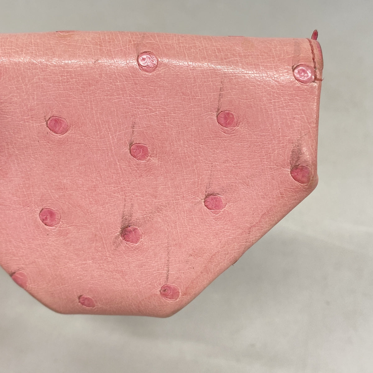 【6ie7000】エルメス コインケース ヴァンキャルト オーストリッチ ローズバブルガム シルバー金具 Y刻印【中古】レディース