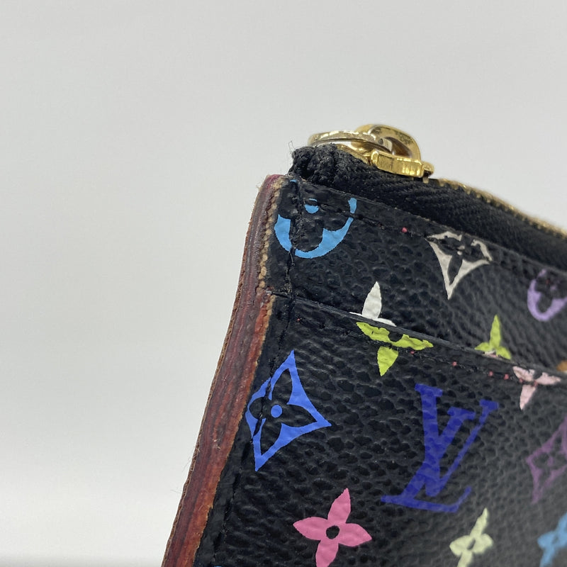 【6ie7006】ルイヴィトン コインケース モノグラム・マルチカラー ポシェットクレ M93735 グルナード【中古】レディース