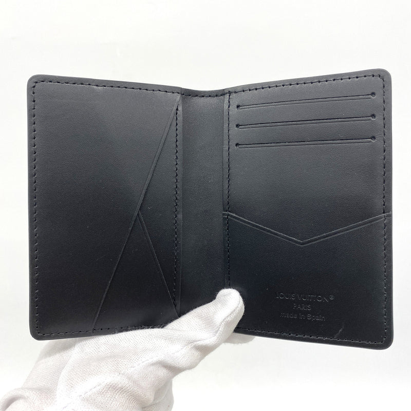 【6ie7007】ルイヴィトン カードケース モノグラムミッドナイト オーガナイザードゥポッシュ M26775 ブラック【中古】メンズ