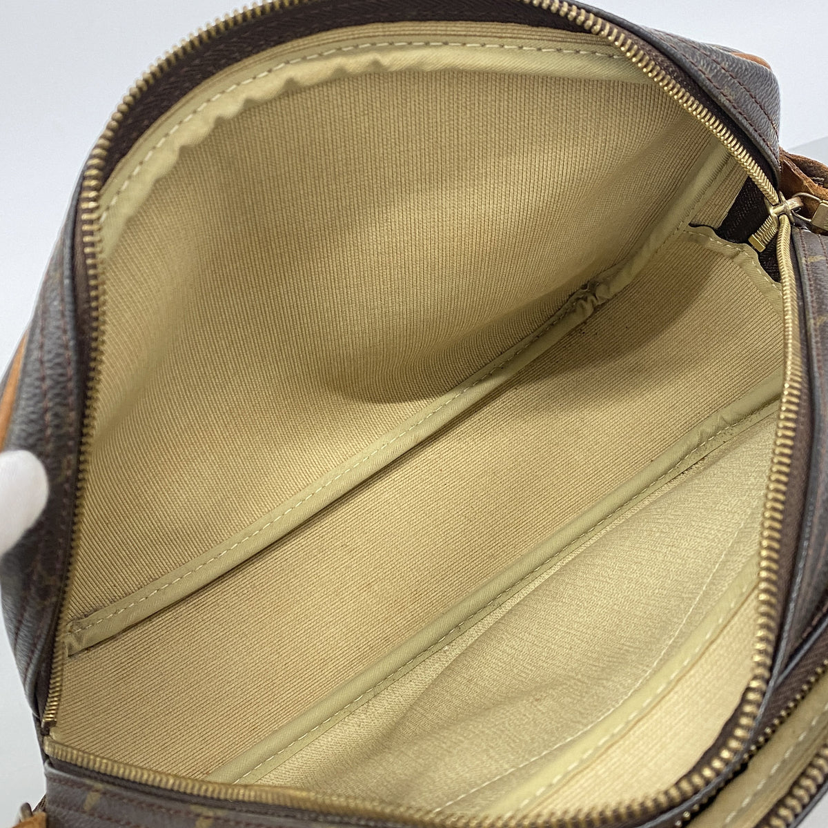【6ie7010-h】ルイヴィトン ショルダーバッグ モノグラム リポーターPM M45254 ブラウン【中古】レディース