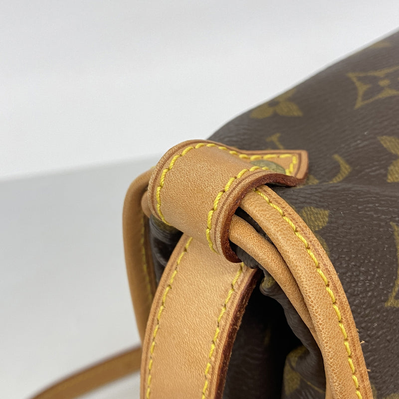 【6ie7013-h】ルイヴィトン ショルダーバッグ モノグラム ソミュール30 M42256 ブラウン【中古】レディース