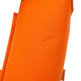 【6ie7019】エルメス ハンドバッグ エールバックジップPM トワルオフィシエ オレンジ ナチュラル シルバー金具 □Q刻印【中古】レディース