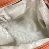 【6ie7021】シャネル ショルダーバッグ マトラッセ チェーンショルダー ラムスキン ピンクオレンジ シルバー金具【中古】レディース