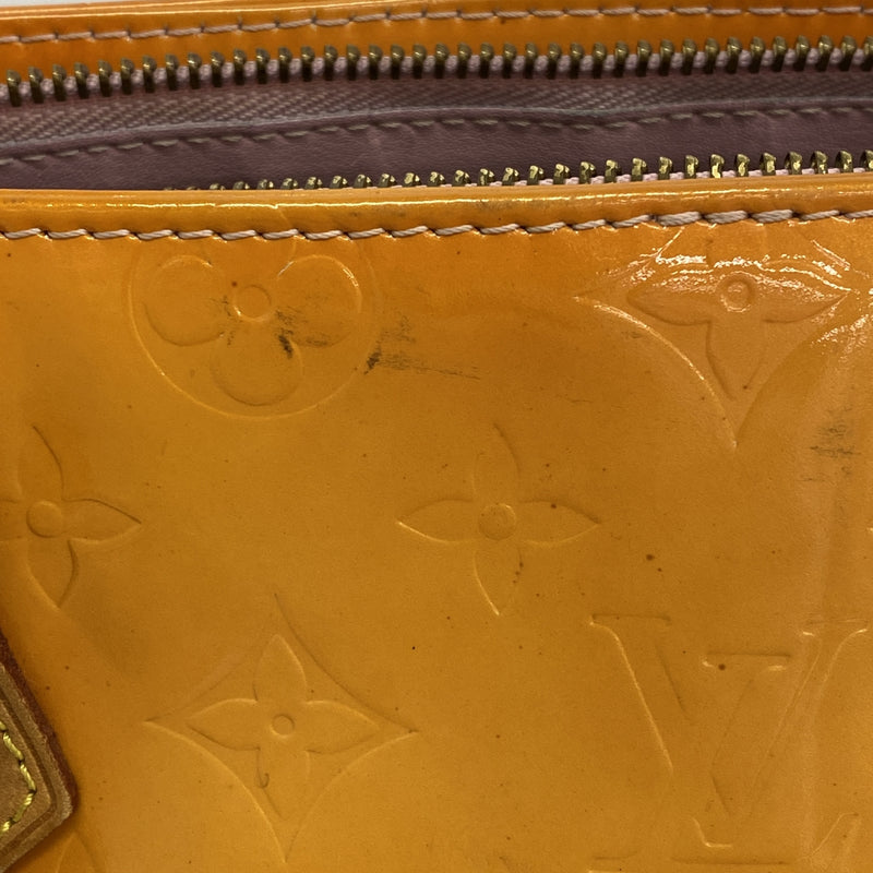 【6ie7026】ルイヴィトン トートバッグ ヴェルニ ヒューストン M91054 ローズ【中古】レディース