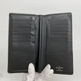 【6ie7037】ルイヴィトン 長財布 モノグラム・エクリプス ポルトフォイユブラザ M61697 ブラック【中古】メンズ