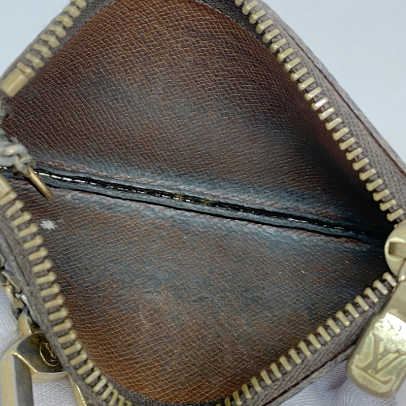 【6ie7039】ルイヴィトン コインケース モノグラム ポシェットクレ M62650 ブラウン【中古】メンズ レディース ユニセックス