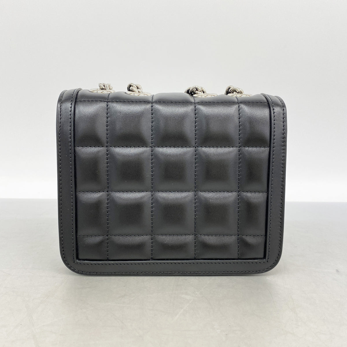 【6ie7051】グッチ ショルダーバッグ デコ 741457 レザー ブラック ゴールド/シルバー金具【中古】レディース