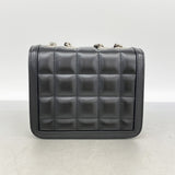 【6ie7051】グッチ ショルダーバッグ デコ 741457 レザー ブラック ゴールド/シルバー金具【中古】レディース