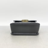 【6ie7051】グッチ ショルダーバッグ デコ 741457 レザー ブラック ゴールド/シルバー金具【中古】レディース