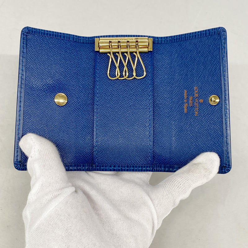 【6ie7059】ルイヴィトン キーケース エピ ミュルティクレ4 M63825 トレドブルー【中古】メンズ レディース ユニセックス