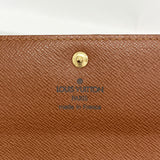 【6ie7068】ルイヴィトン 長財布 モノグラム ポシェットポルトモネクレディ M61725 ブラウン【中古】レディース