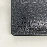 【6ie7079】グッチ カードケース GGマーモント 428737 レザー ブラック ゴールド金具【中古】メンズ レディース ユニセックス