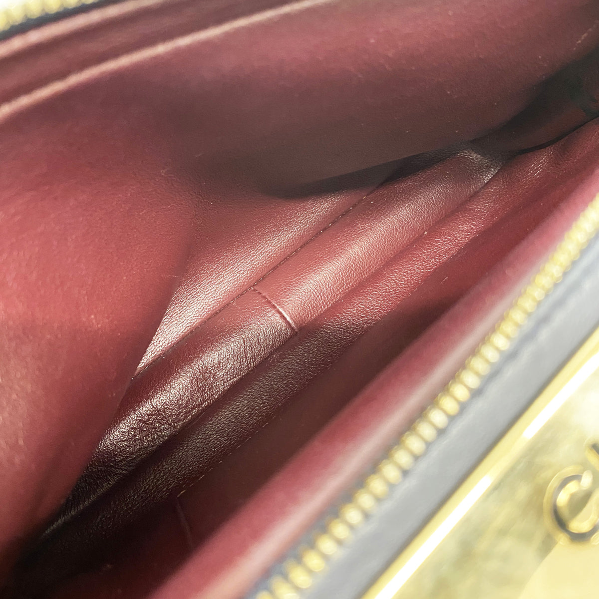 【6ie7080】シャネル ハンドバッグ マトラッセ チェーンショルダー ラムスキン ネイビー シャンパンゴールド金具 2wayバッグ【中古】レディース