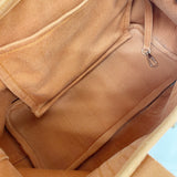 【6ie7081】エルメス トートバッグ ヴァルパライソPM トワルシェブロン オレンジ シルバー金具 □J刻印【中古】レディース