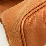 【6ie7081】エルメス トートバッグ ヴァルパライソPM トワルシェブロン オレンジ シルバー金具 □J刻印【中古】レディース