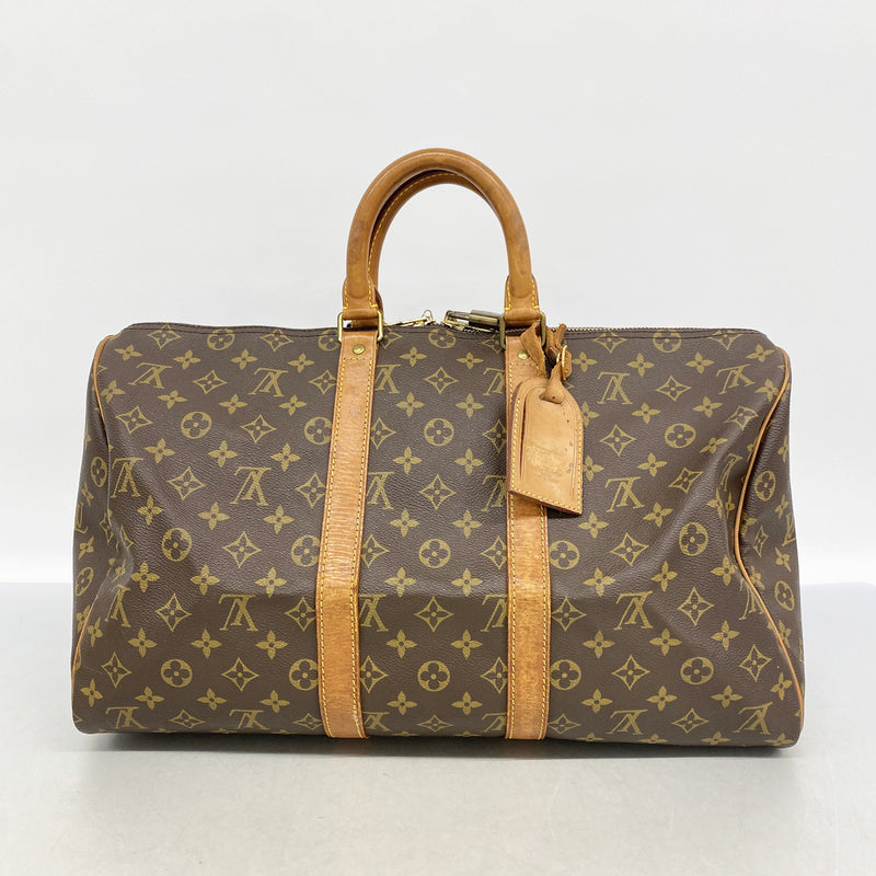 【6ie7084】ルイヴィトン ボストンバッグ モノグラム キーポル45 M41428 ブラウン【中古】メンズ レディース ユニセックス