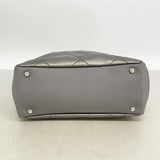 【6ie7092】シャネル トートバッグ パリビアリッツ キャンバス シルバー アイボリー シルバー金具【中古】レディース