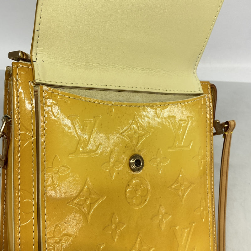 【6ie7126】ルイヴィトン ショルダーバッグ ヴェルニ モット M91059 ライムイエロー【中古】レディース