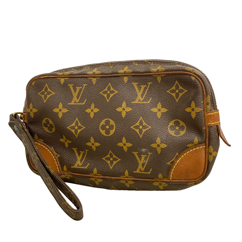 【6ie7127】ルイヴィトン クラッチバッグ モノグラム マルリードラゴンヌPM M51827 ブラウン【中古】メンズ