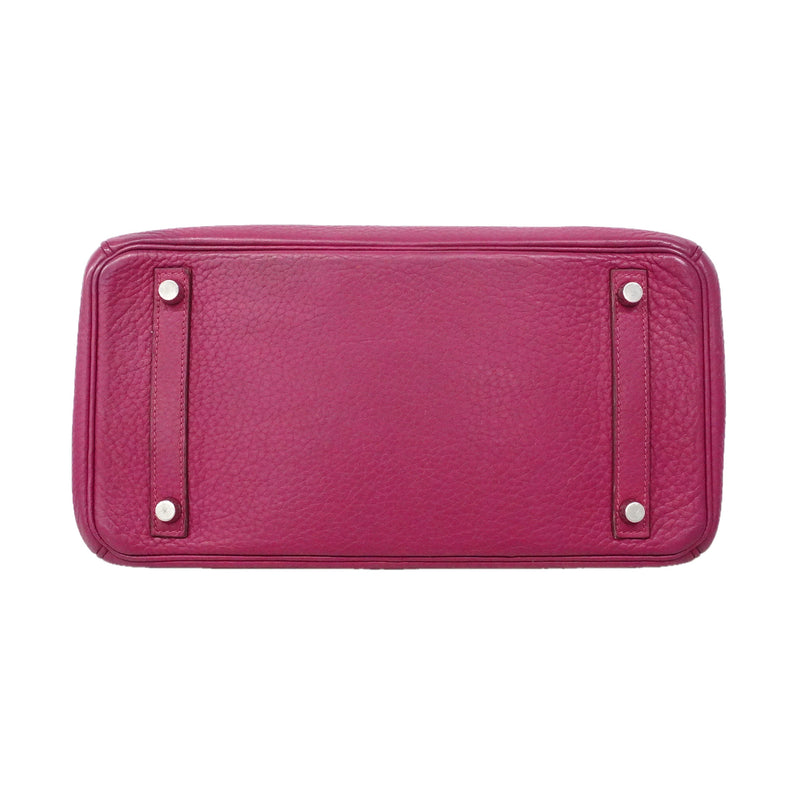 【6ie7131】エルメス ハンドバッグ バーキン30 トリヨンクレマンス トスカ シルバー金具 □O刻印【中古】レディース