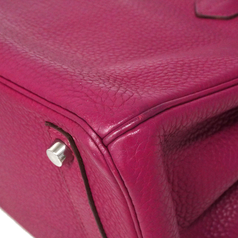 【6ie7131】エルメス ハンドバッグ バーキン30 トリヨンクレマンス トスカ シルバー金具 □O刻印【中古】レディース
