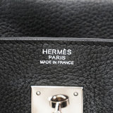 【6ie7132】エルメス ハンドバッグ バーキン30 トゴ ブラック シルバー金具 □M刻印【中古】レディース