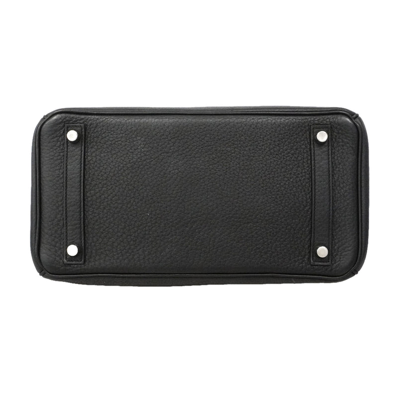 【6ie7132】エルメス ハンドバッグ バーキン30 トゴ ブラック シルバー金具 □M刻印【中古】レディース