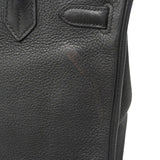 【6ie7132】エルメス ハンドバッグ バーキン30 トゴ ブラック シルバー金具 □M刻印【中古】レディース