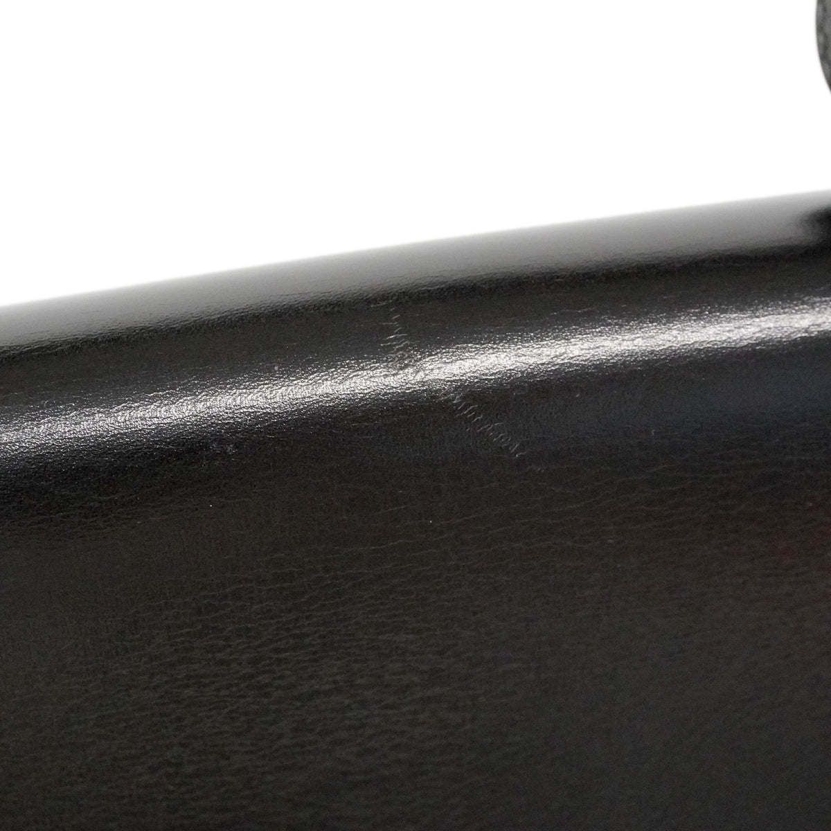 【6ie7133】エルメス ショルダーバッグ コンスタンス23 ボックスカーフ ブラック ゴールド金具 〇P刻印【中古】レディース