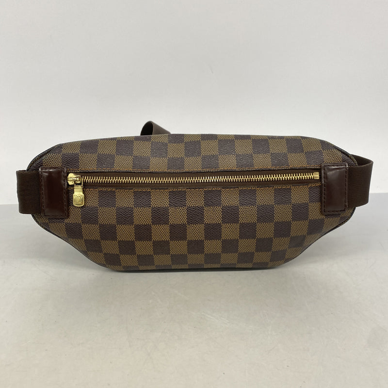 【6ie7143】ルイヴィトン ウエストバッグ ダミエ バムバッグメルヴィール N51172 エベヌ【中古】メンズ