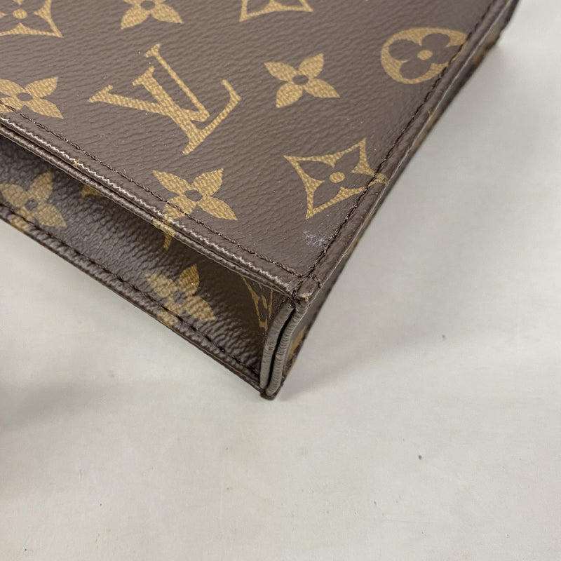 【6ie7144】ルイヴィトン ハンドバッグ モノグラム プティットサックプラ M81295 ブラウン 2wayバッグ【中古】レディース